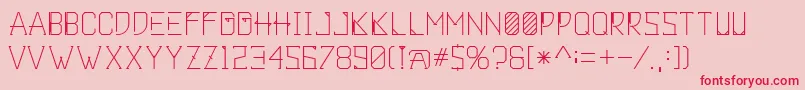 Khemala Font – Red Fonts on Pink Background