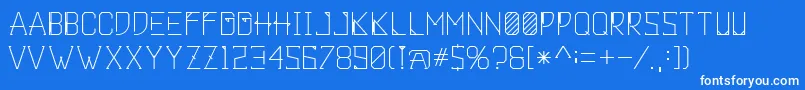 Khemala Font – White Fonts on Blue Background