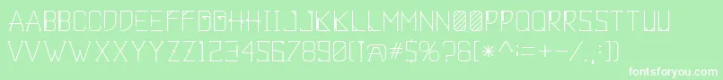 Khemala Font – White Fonts on Green Background