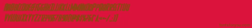fuente Watchtowerboldital – Fuentes Marrones Sobre Fondo Rojo