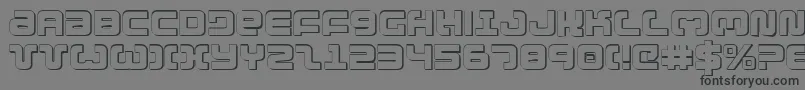 Exedore ffy Font – Black Fonts on Gray Background