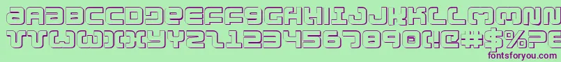Exedore ffy Font – Purple Fonts on Green Background