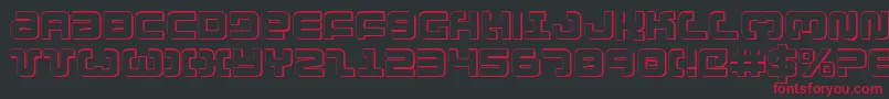 Exedore ffy Font – Red Fonts on Black Background