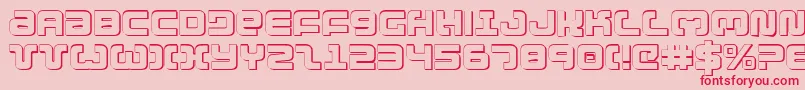 Exedore ffy Font – Red Fonts on Pink Background