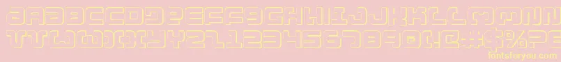 Exedore ffy Font – Yellow Fonts on Pink Background