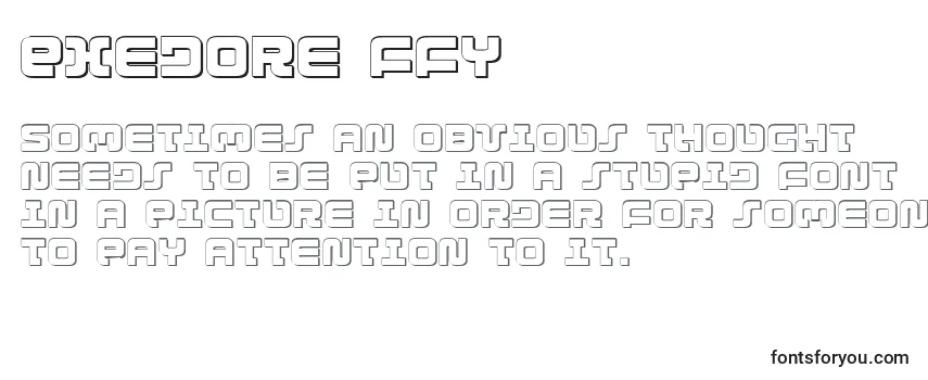 Шрифт Exedore ffy