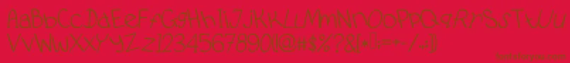 Шрифт PidginDance – коричневые шрифты на красном фоне
