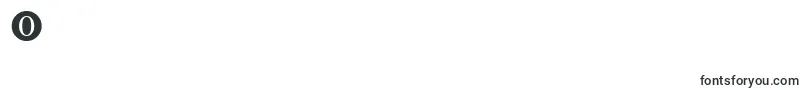 Шрифт NumeralsttRegular – шрифты цифры 0