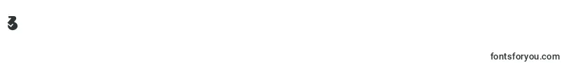 Mondoredondonf-Schriftart – Schriften für die Ziffer 3