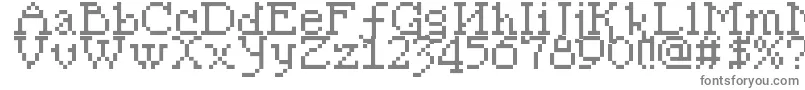 Шрифт Pixelsleigh – серые шрифты на белом фоне