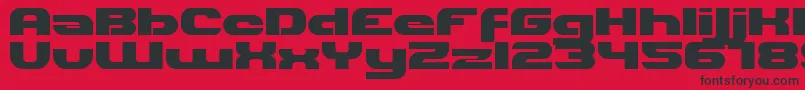 Hilda Font – Black Fonts on Red Background