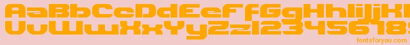 Шрифт Hilda – оранжевые шрифты на розовом фоне