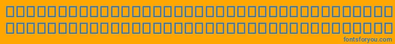 SegoeMdl2Assets-Schriftart – Blaue Schriften auf orangefarbenem Hintergrund