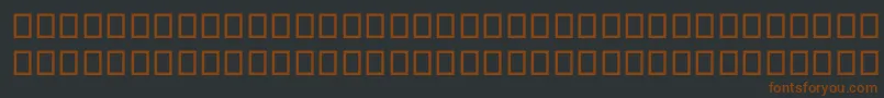 Шрифт SegoeMdl2Assets – коричневые шрифты на чёрном фоне