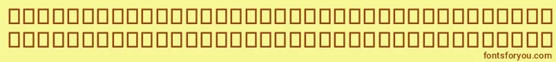 SegoeMdl2Assets Font – Brown Fonts on Yellow Background