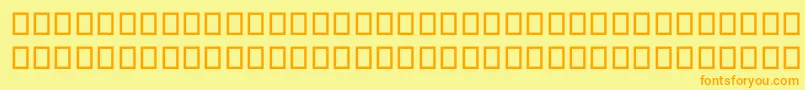 Fonte SegoeMdl2Assets – fontes laranjas em um fundo amarelo