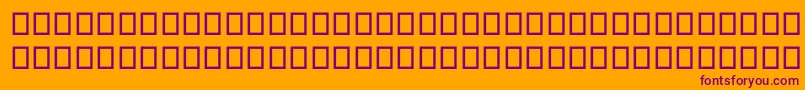 SegoeMdl2Assets Font – Purple Fonts on Orange Background