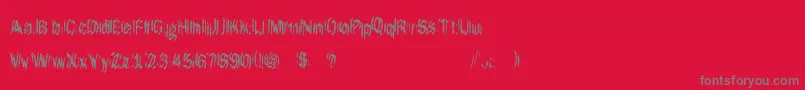 ItLivesAgain Font – Gray Fonts on Red Background
