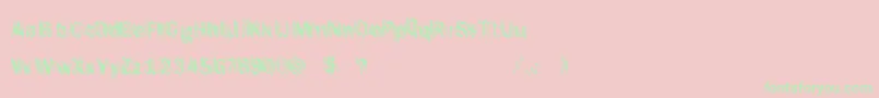 ItLivesAgain Font – Green Fonts on Pink Background