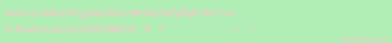 ItLivesAgain Font – Pink Fonts on Green Background