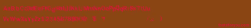 ItLivesAgain Font – Red Fonts on Brown Background