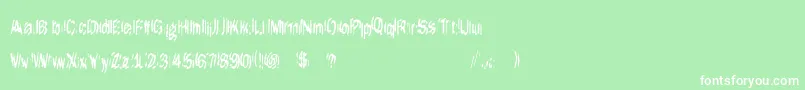ItLivesAgain Font – White Fonts on Green Background