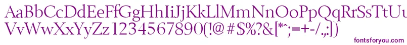 BelfastserialLightRegular Font – Purple Fonts on White Background