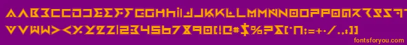 Ironcobrap Font – Orange Fonts on Purple Background