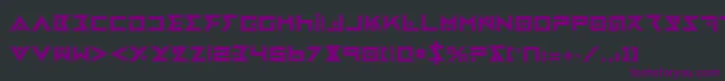 Шрифт Ironcobrap – фиолетовые шрифты на чёрном фоне