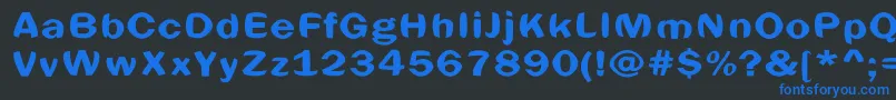Spheric Font – Blue Fonts on Black Background