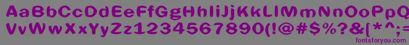 Spheric Font – Purple Fonts on Gray Background