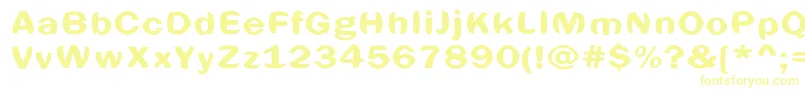 フォントSpheric – 黄色のフォント