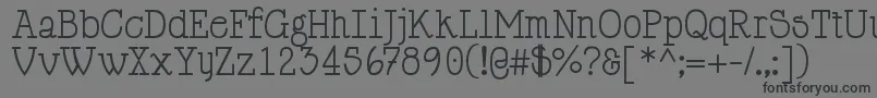 HappyPhantom Font – Black Fonts on Gray Background