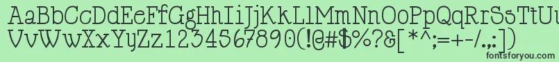 HappyPhantom Font – Black Fonts on Green Background
