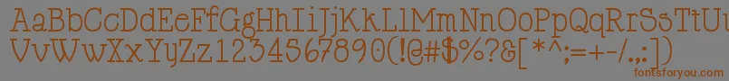 HappyPhantom Font – Brown Fonts on Gray Background