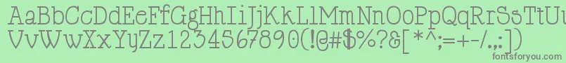 HappyPhantom Font – Gray Fonts on Green Background