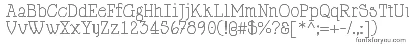 HappyPhantom-Schriftart – Graue Schriften auf weißem Hintergrund