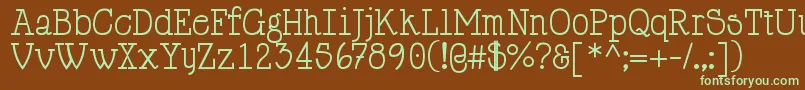 HappyPhantom Font – Green Fonts on Brown Background