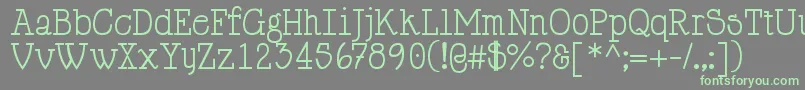 HappyPhantom Font – Green Fonts on Gray Background