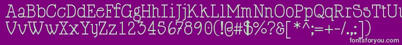 HappyPhantom Font – Green Fonts on Purple Background