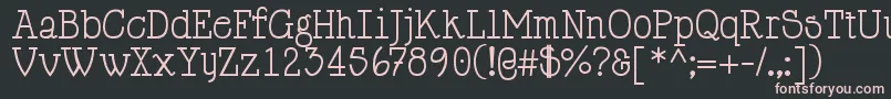 HappyPhantom Font – Pink Fonts on Black Background