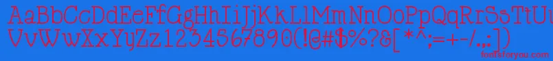 HappyPhantom Font – Red Fonts on Blue Background