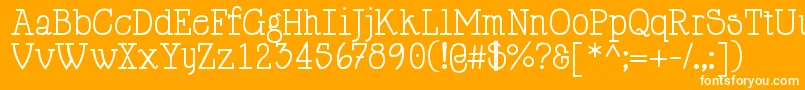 HappyPhantom Font – White Fonts on Orange Background