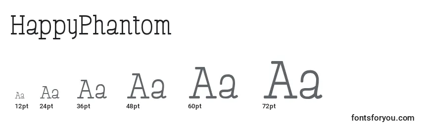 HappyPhantom Font Sizes
