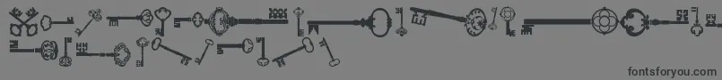 OldRetroKeysTfb Font – Black Fonts on Gray Background