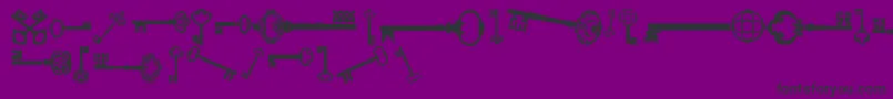 fuente OldRetroKeysTfb – Fuentes Negras Sobre Fondo Morado