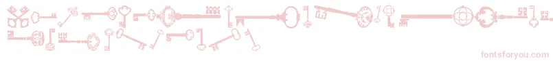 OldRetroKeysTfb Font – Pink Fonts on White Background