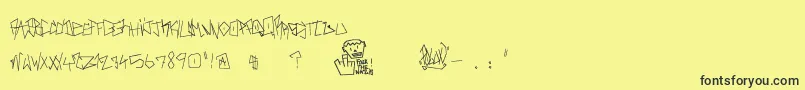 RealBreakerz Font – Black Fonts on Yellow Background
