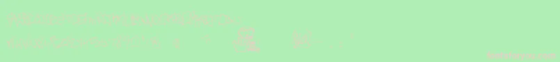 RealBreakerz Font – Pink Fonts on Green Background