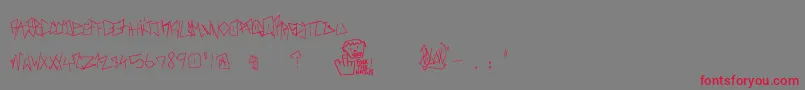 RealBreakerz Font – Red Fonts on Gray Background